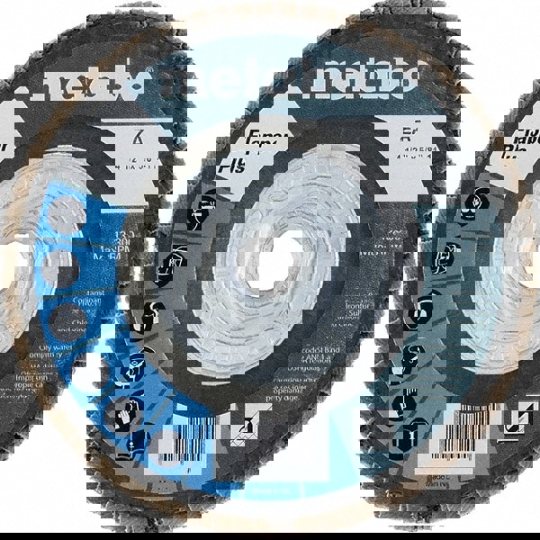 Flap Disc: 5/8-11 Hole, 60 Grit, Zirconia Alumina, Type 27